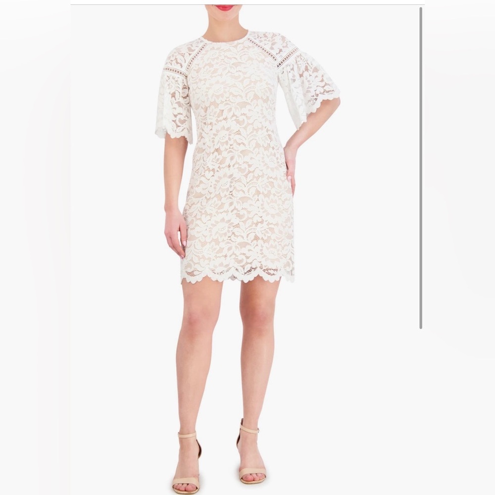 NWT Vince Camuto Scallop Hem Lace Dress